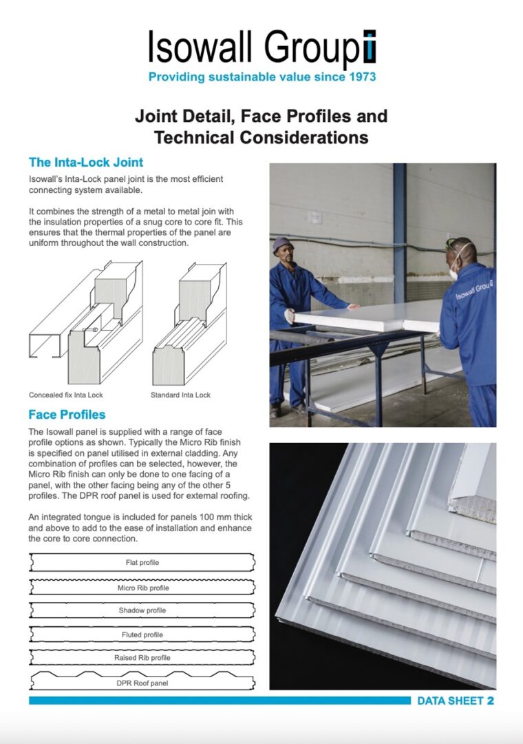 Joint Detail, Face Profiles and Technical Considerations