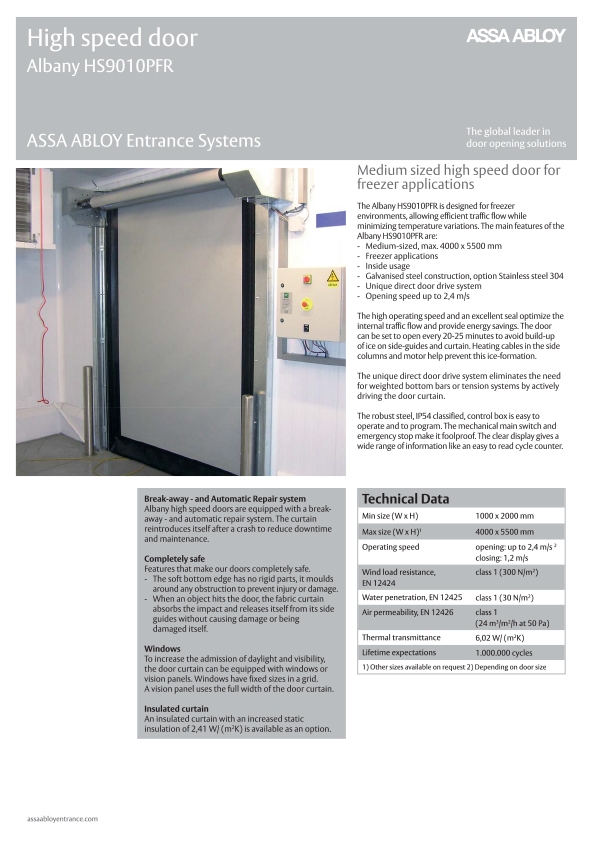 Maxiflex | Brochures | ASSA ABLOY HS9010PFR