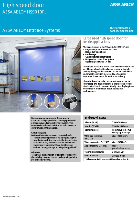 Maxiflex | Brochures | ASSA ABLOY HS9010PL