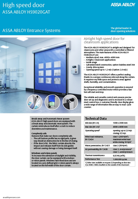 Maxiflex | Brochures | ASSA ABLOY HS9020GAT