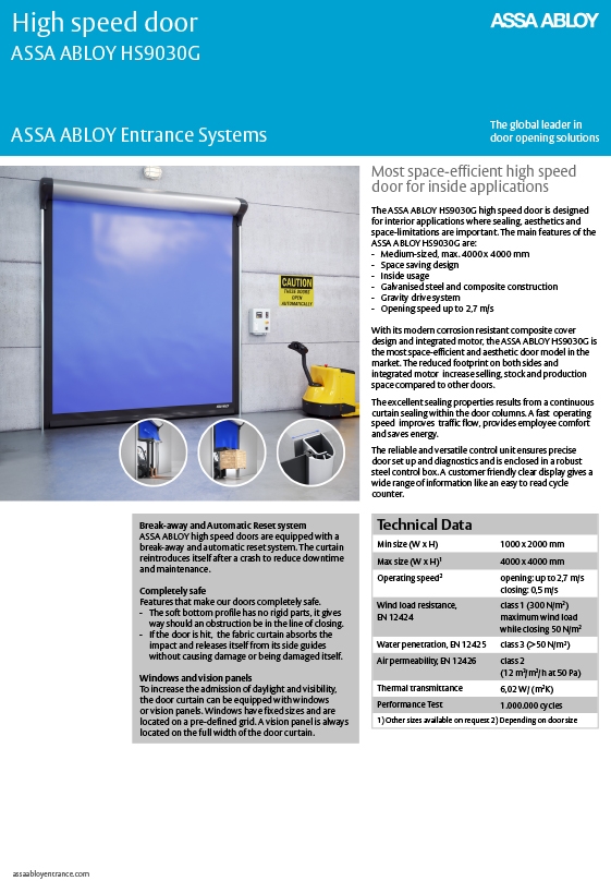 Maxiflex | Brochures | ASSA ABLOY HS9030G