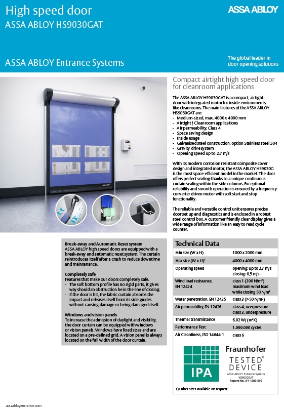 Maxiflex | Brochures | ASSA ABLOY HS9030GAT