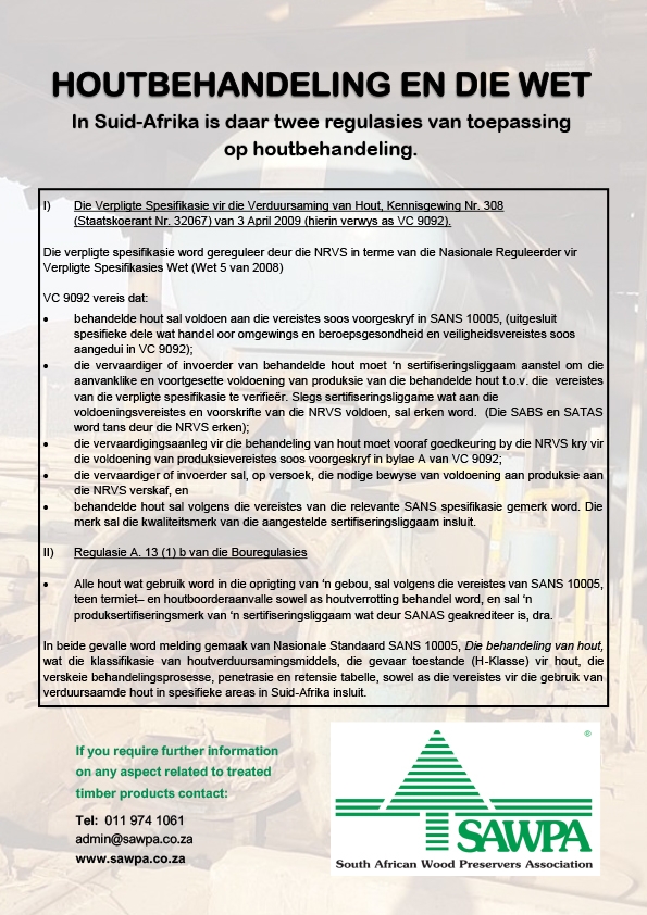 Houtbehandeling en die wet