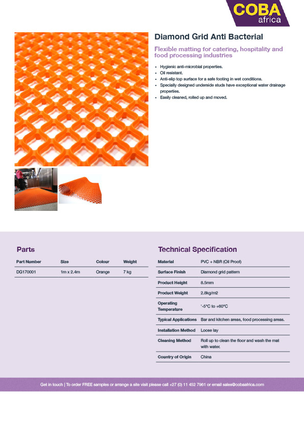 Diamond Grid Anti Bacterial