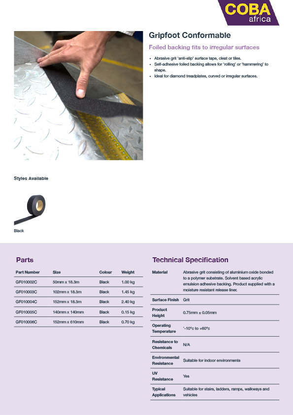 Gripfoot Conformable