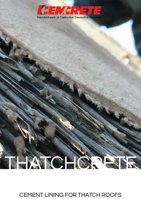 Thatchcrete | Cemcrete – cement lining for thatch roofs
