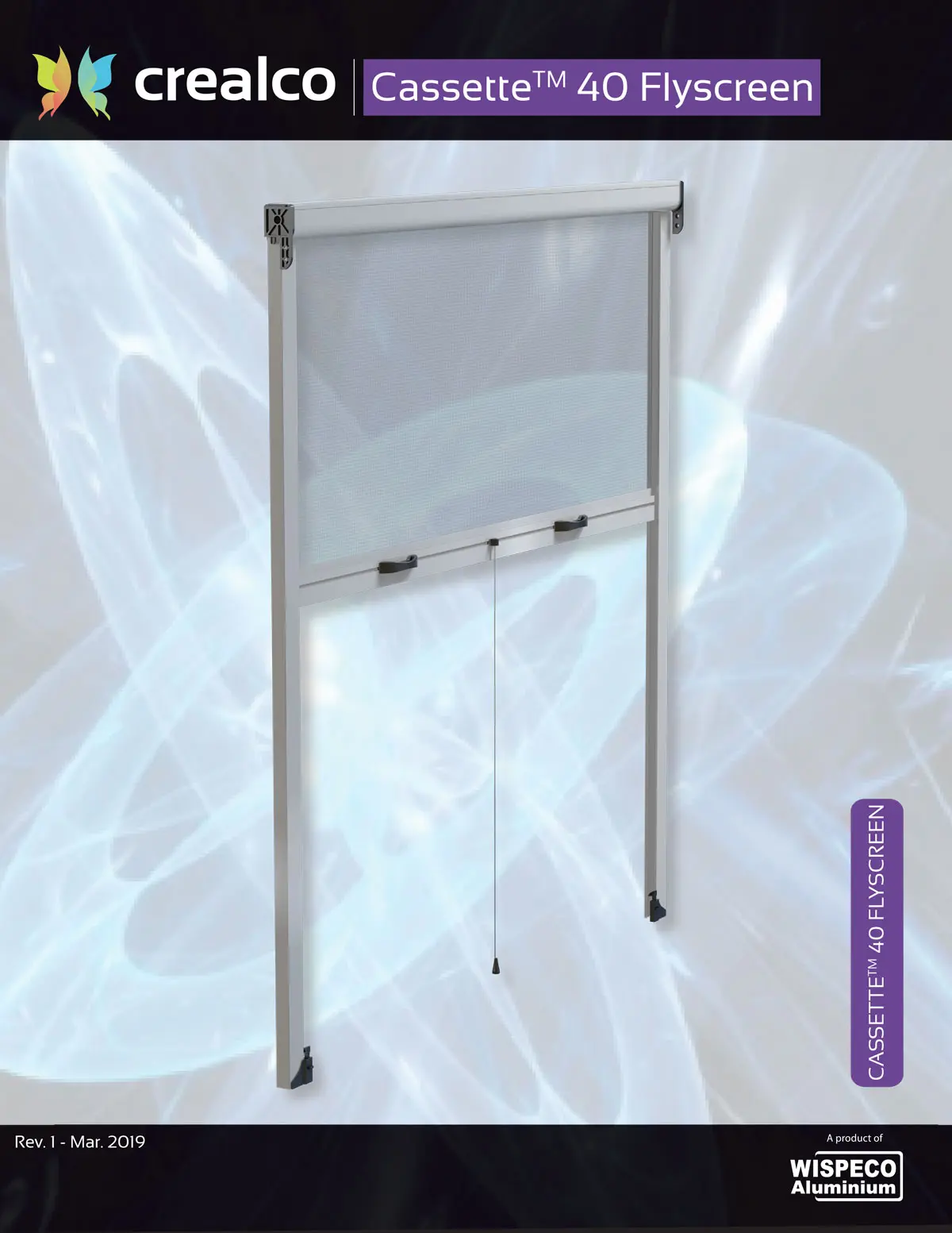 Crealco Cassette 40 Flyscreen — Retractable Window Insect Screen