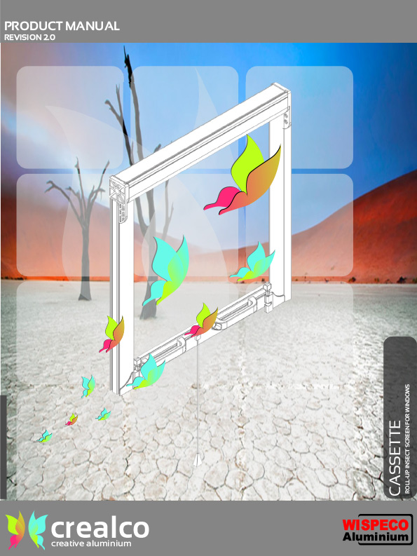 Cassette Roll up insect screen Manual