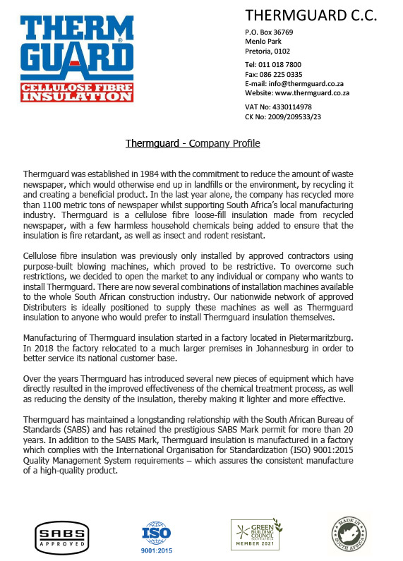 Thermguard – Company Profile