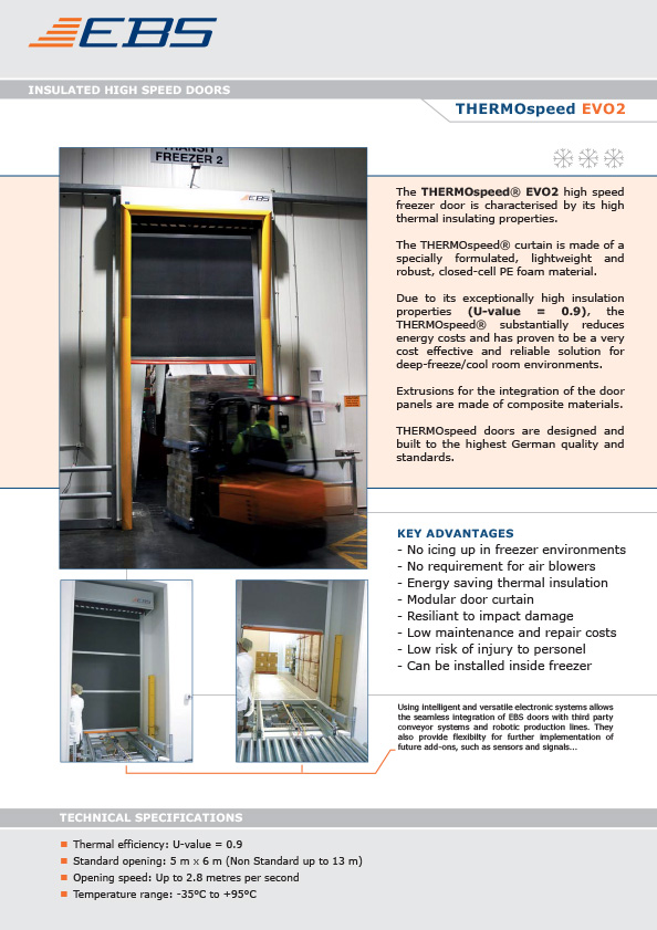 THERMOspeed EVO2 high speed freezer door | Stab-A-Load