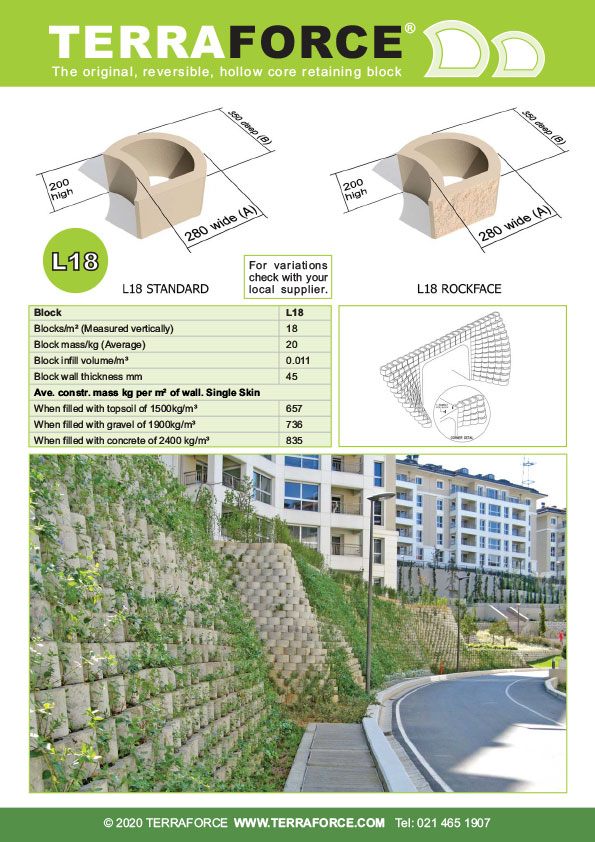 L18 Retaining Block