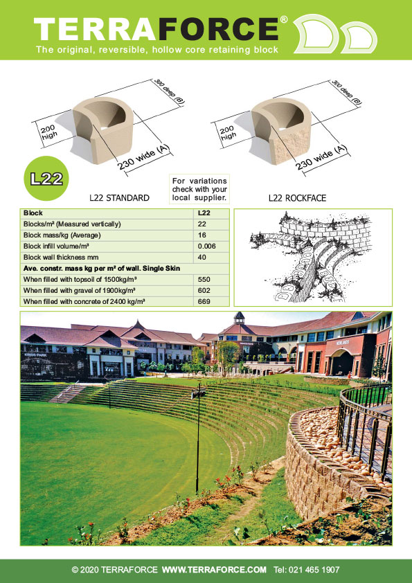 L22 Retaining Block