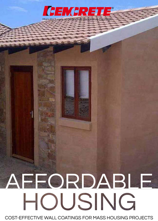 Affordable Housing | Cemcrete | Cost-effective wall coatings