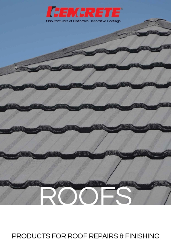 Roofs | Cemcrete | Products for Roof Repair and Finishing