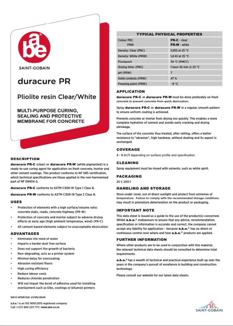 duracure pliolite resin-based