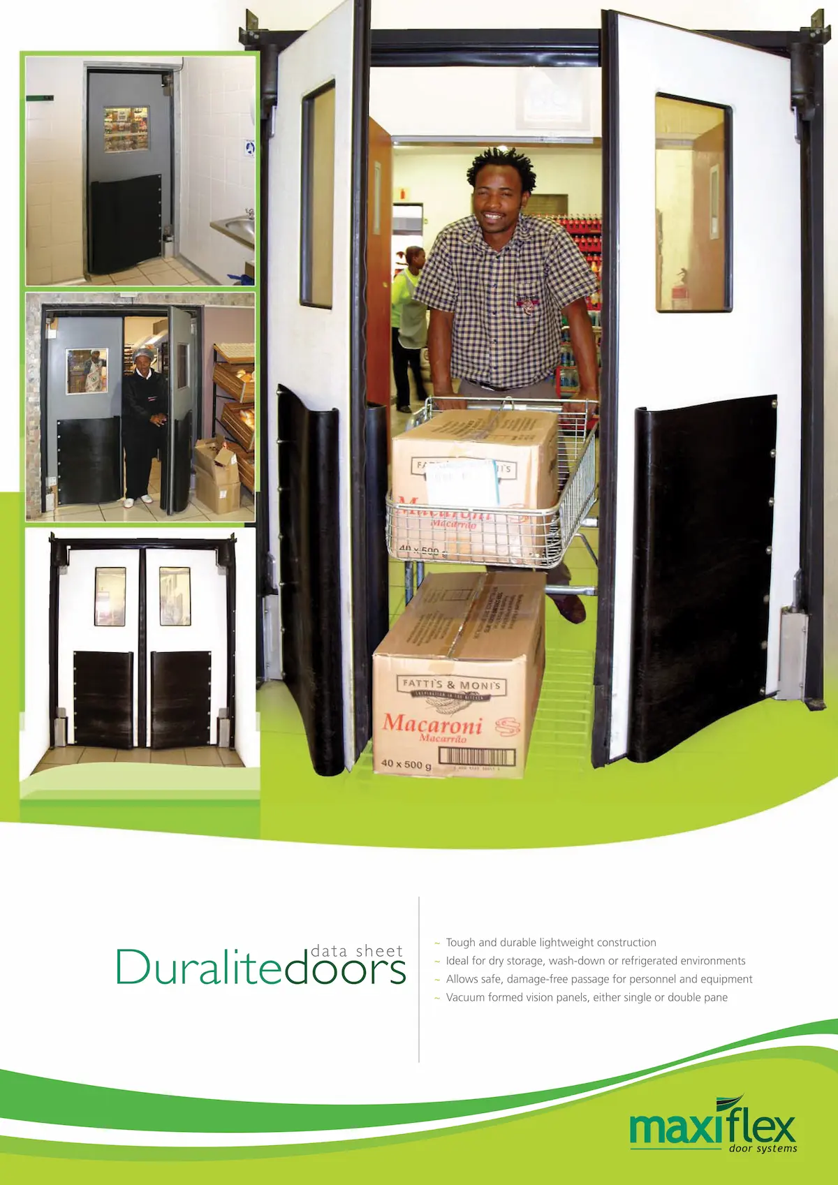 Maxiflex Duralite Insulated Impact Door | Heavy-Duty ABS Construction | Cold Room & Industrial Applications