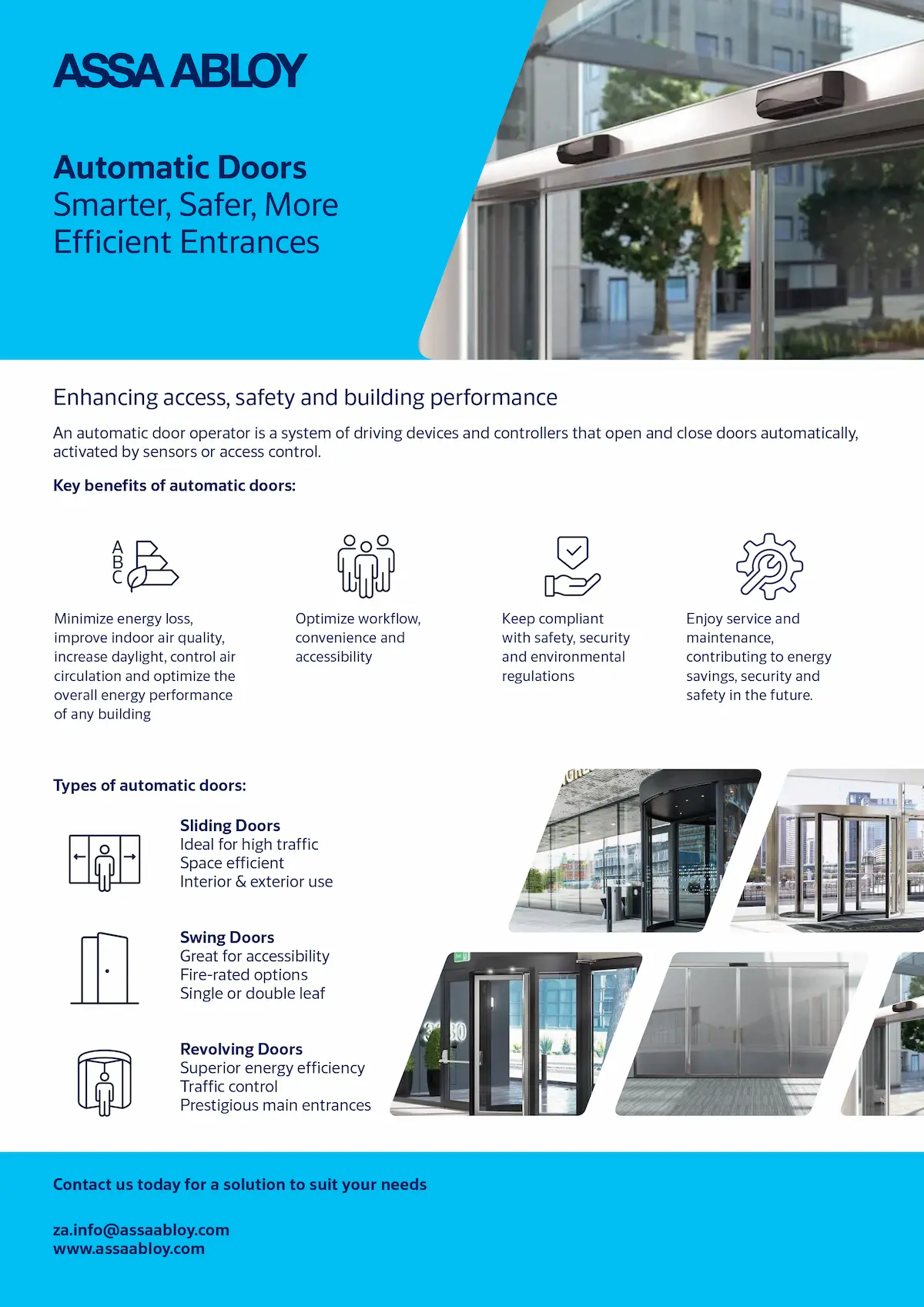 ASSA ABLOY Automatic Doors | Smarter, Safer, More Efficient Entrances