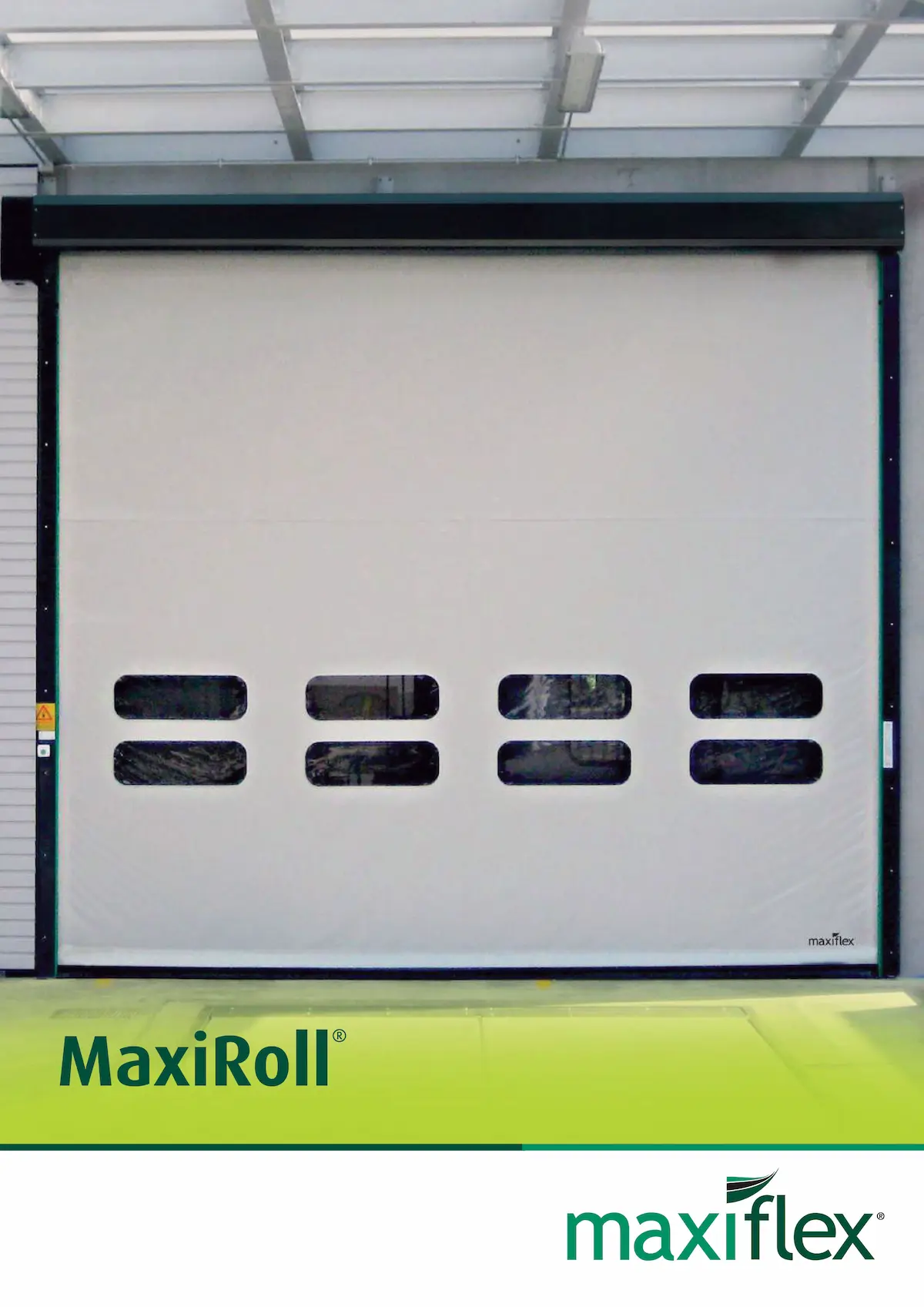 Maxiflex MaxiRoll self-repairing high-speed roll-up door
